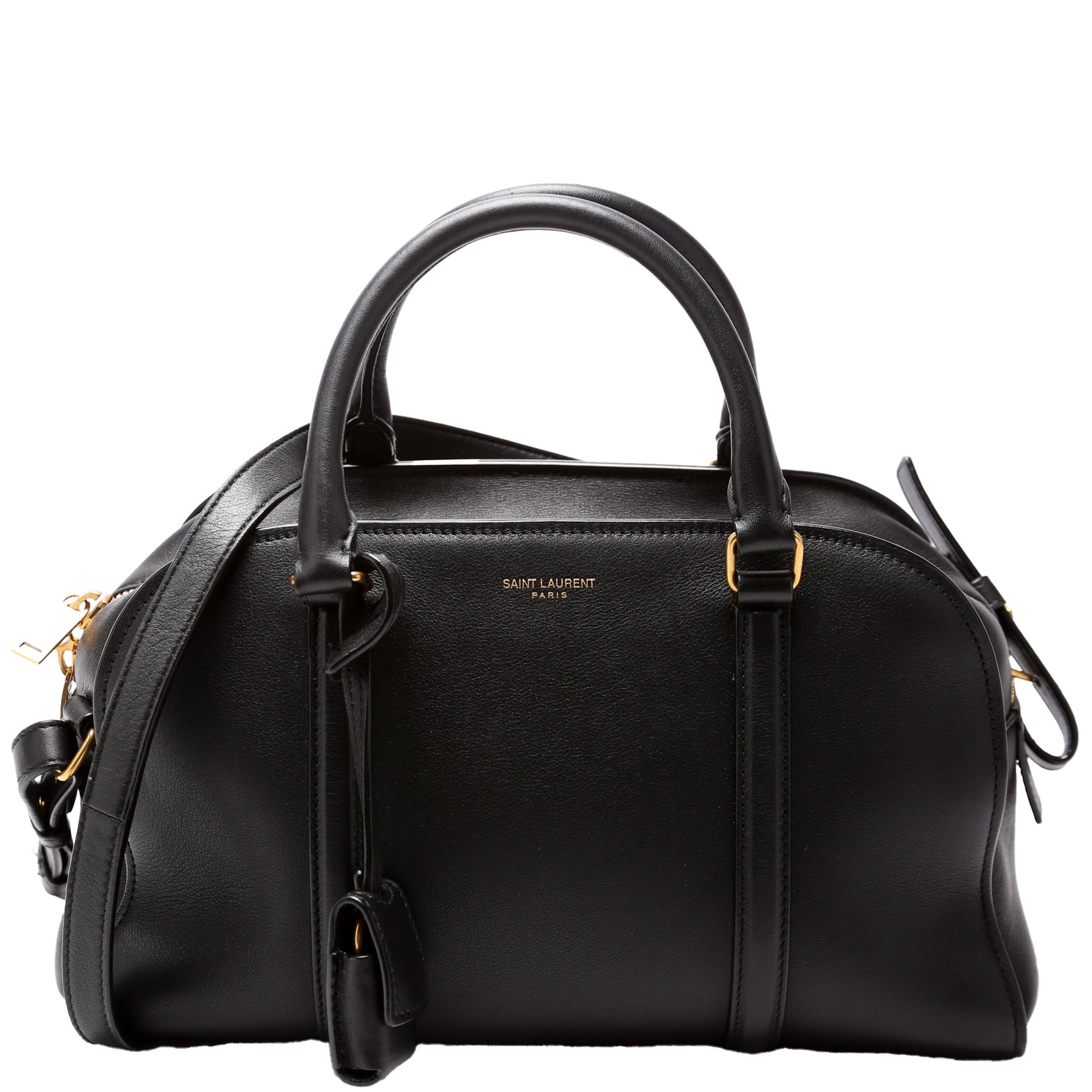 YSL Saint Laurent Saint Laurent Lock Baby Duffle Bag Leather Travel Bag