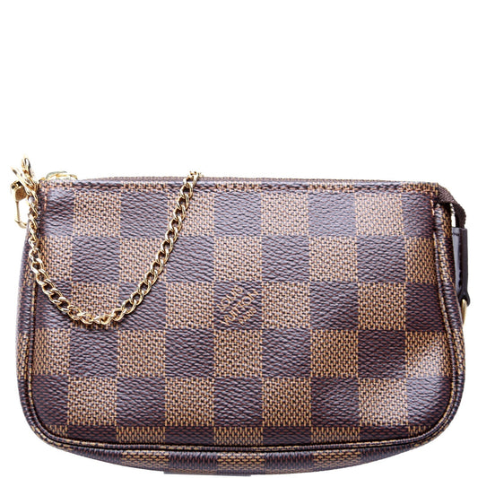 Louis Vuitton Pochette Accessoires Ebene Damier Clutch Bag