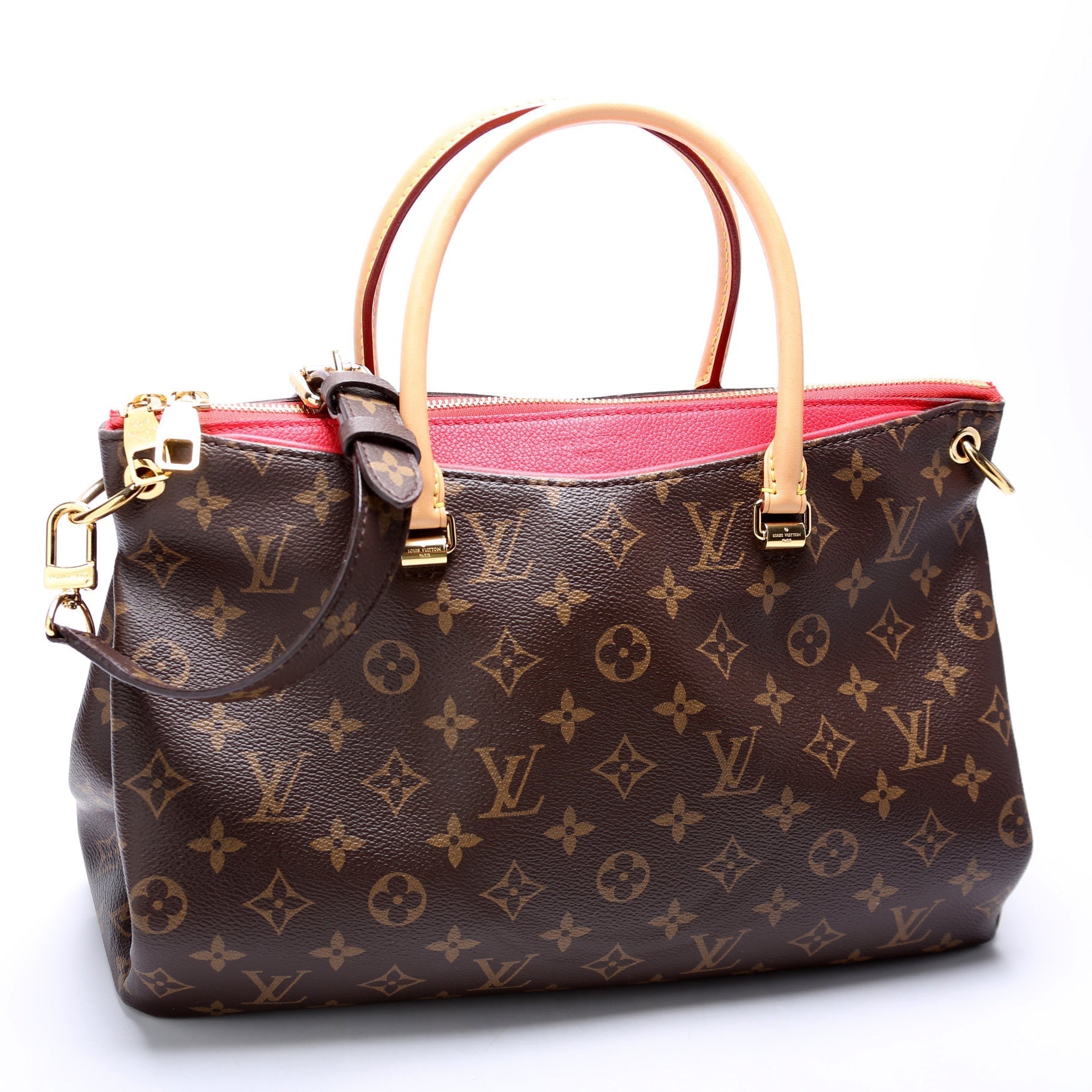 Louis Vuitton Pallas Side Monogram Canvas Tote Bag Side 6