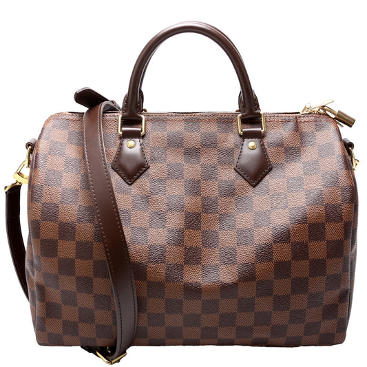 Louis Vuitton Speedy 30 Bandouliere Ebene Damier Handbag Ebene 28