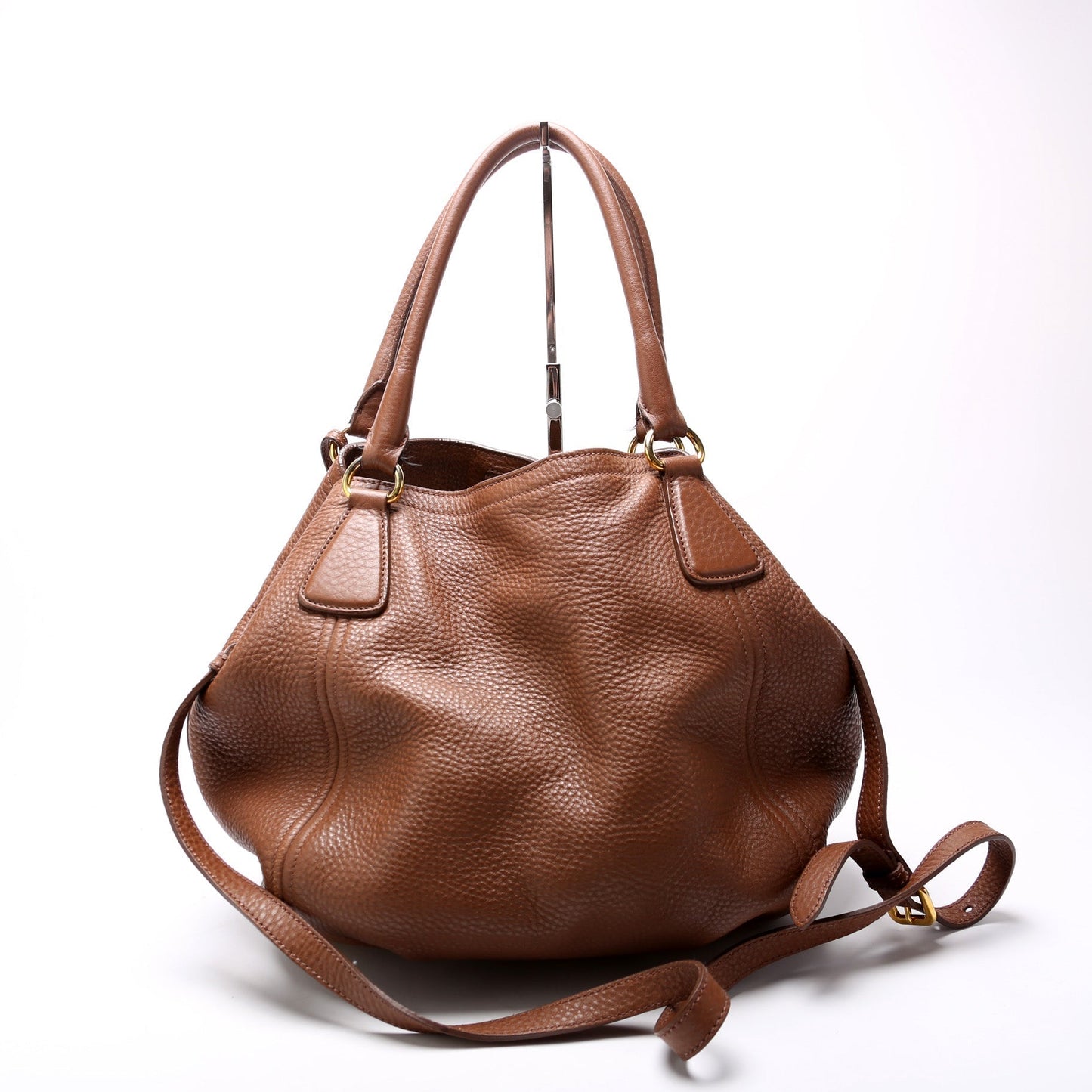 Prada Vitello Daino Convertible Satchel Bag Travel Bag