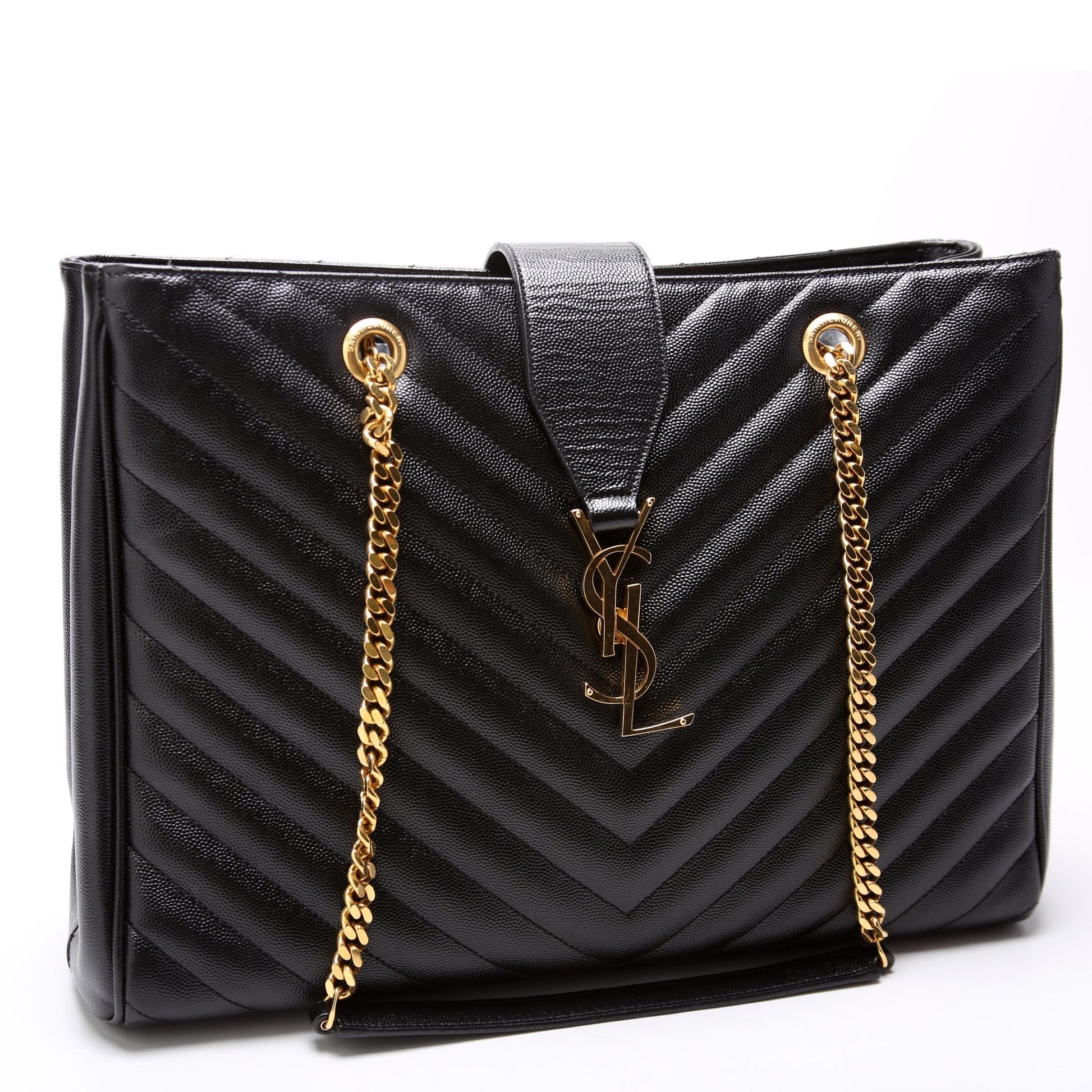 YSL Saint Laurent Grain De Poudre Shopping Bag Tote Bag