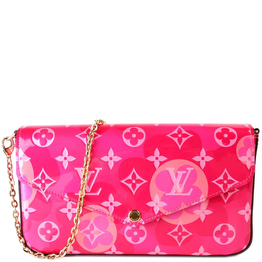 Louis Vuitton Pochette Felicie Valentine Vernis Clutch Bag