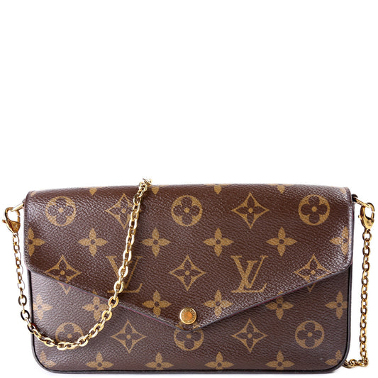Louis Vuitton Pochette Felicie Monogram Clutch Bag Monogram 24