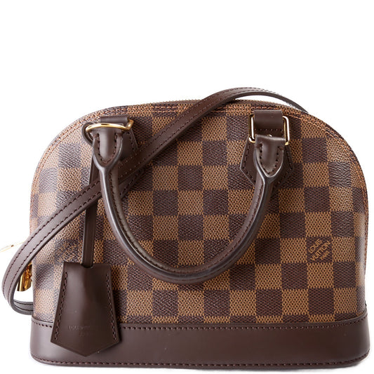 Louis Vuitton Alma BB Ebene Damier Handbag Ebene 16