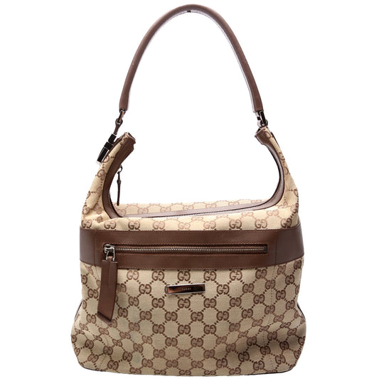 Gucci 001- GG Canvas Shoulder Bag