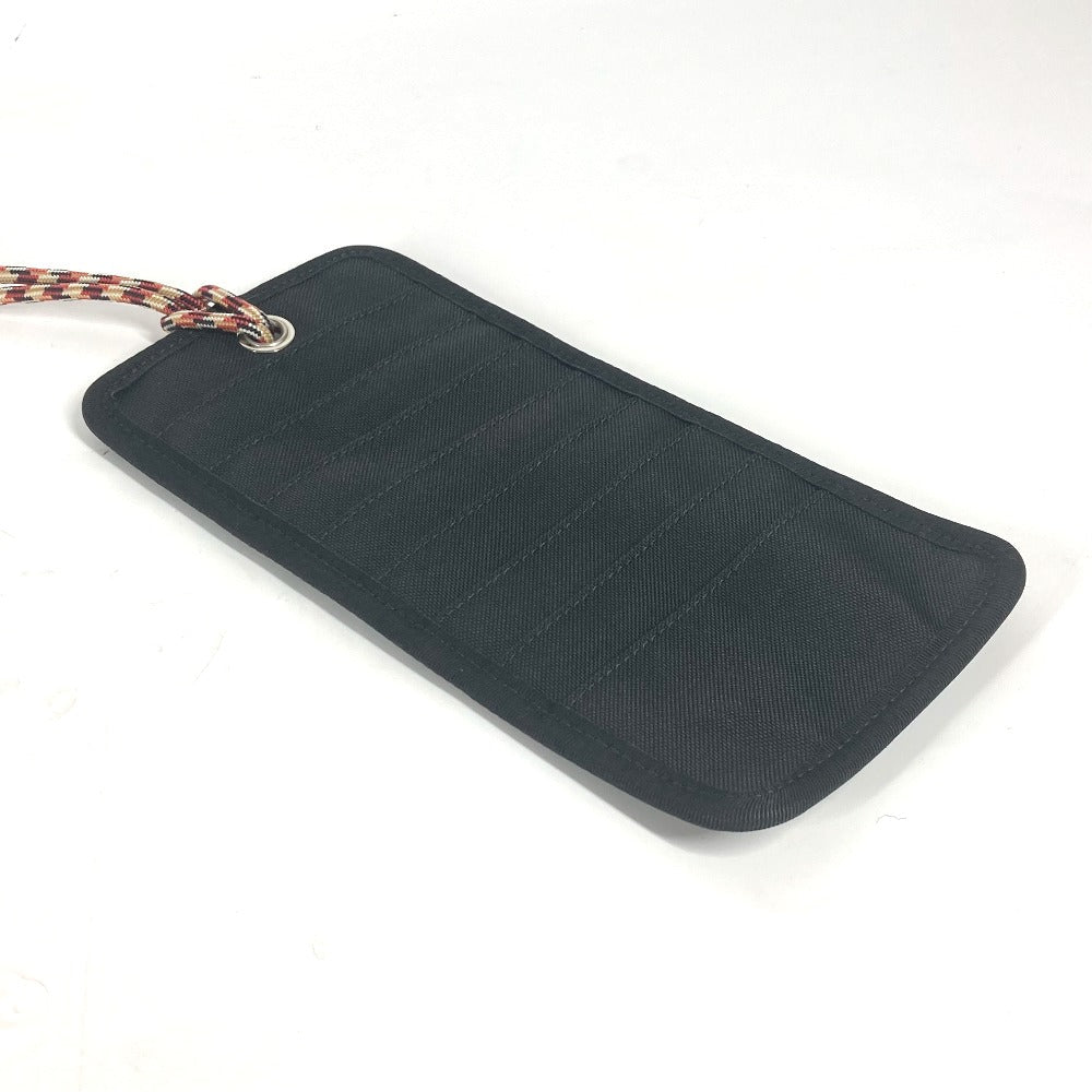 Burberry Pouch Neck With Strap Mens Handbag Nylon Black Logo Travel Bag