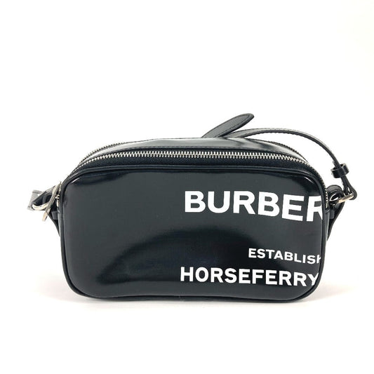 Burberry Shoulder Bag By Color Horseferry Mens Leather Black Logo