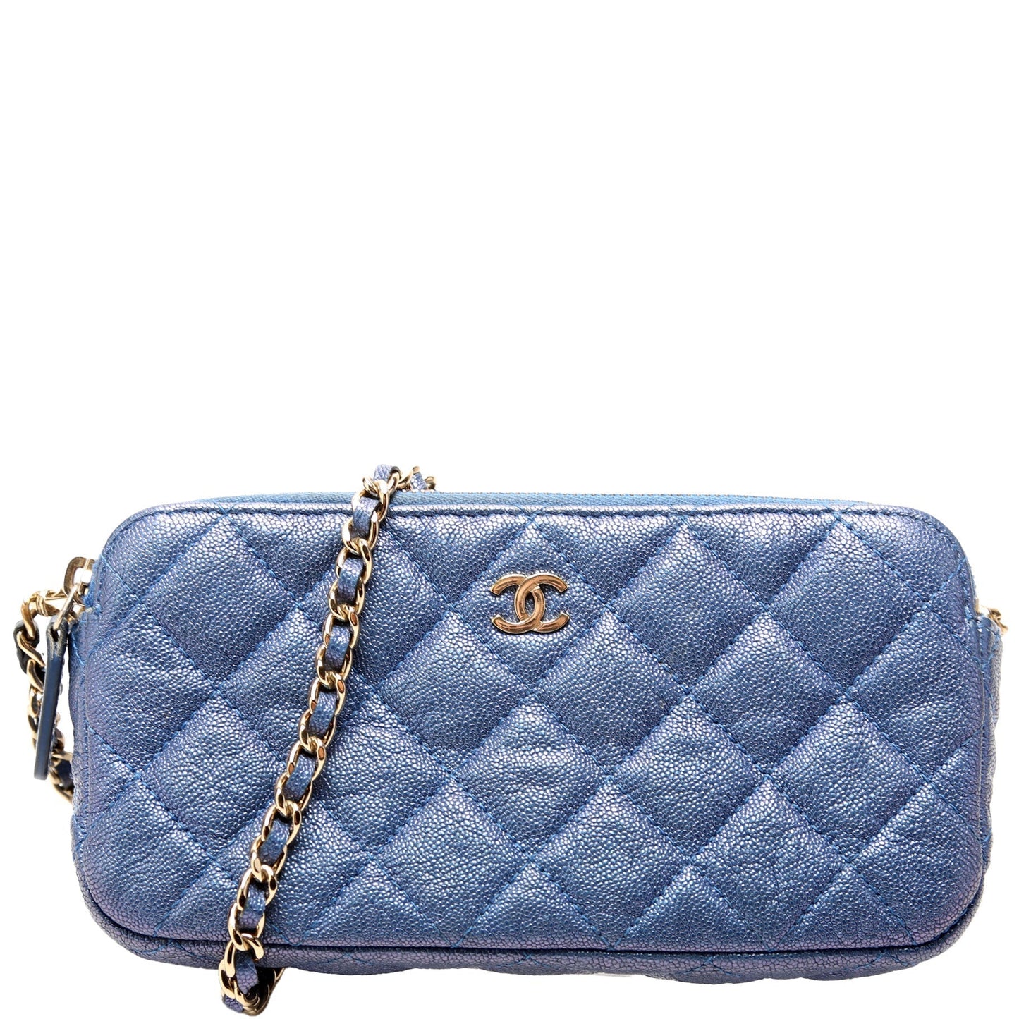 Chanel WOC Double Zip 27M Clutch Bag