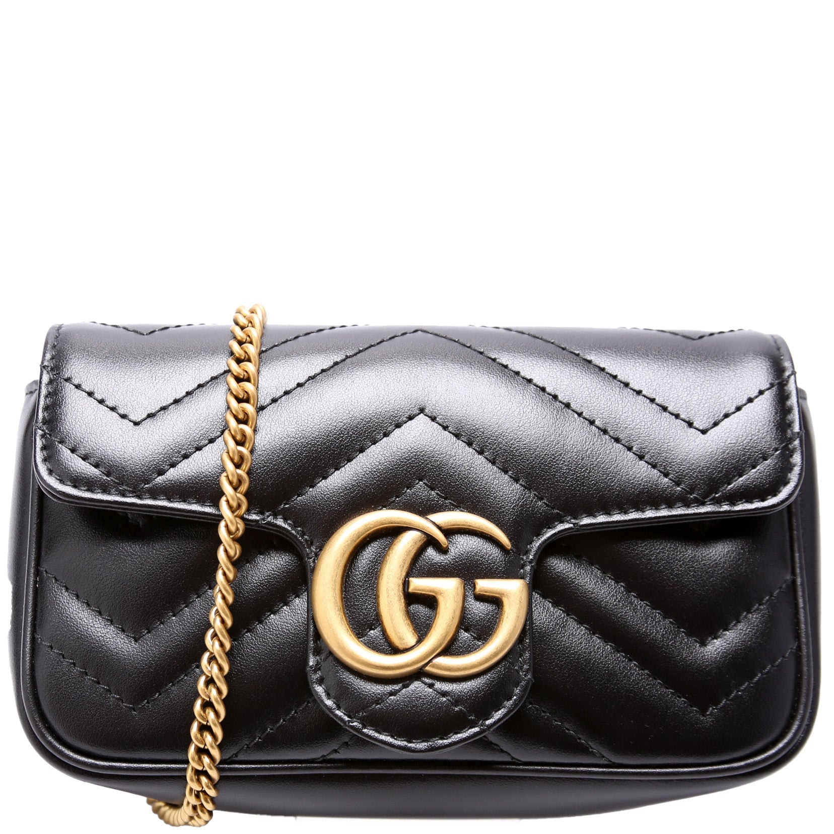 Gucci Marmont Super Leather Mini Flap Travel Bag Flap 4