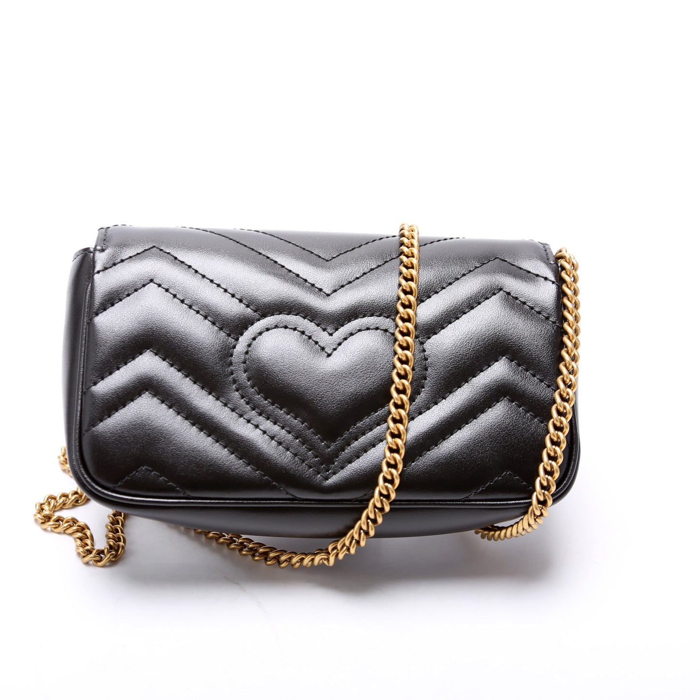 Gucci Marmont Super Leather Mini Flap Travel Bag Flap 4
