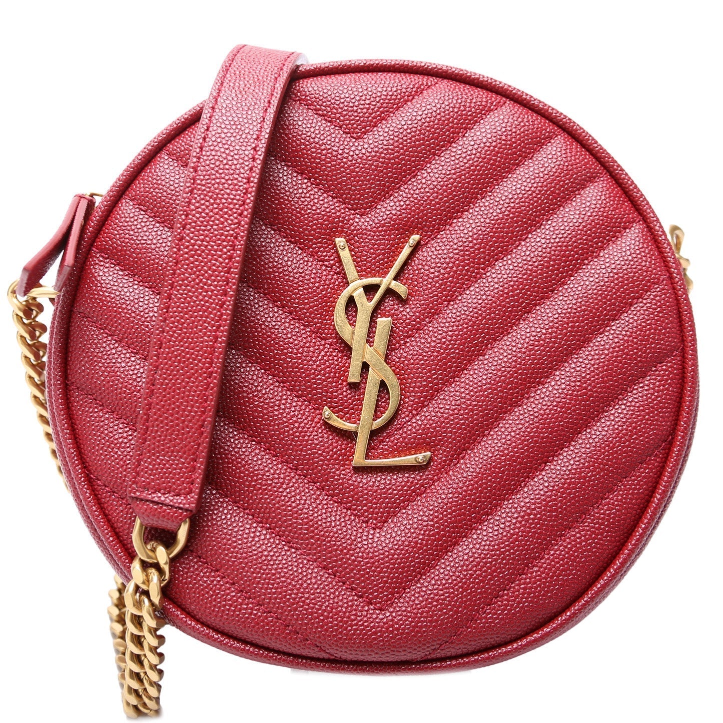 YSL Saint Laurent Saint Laurent Grain De Round Camera Bag Crossbody Bag
