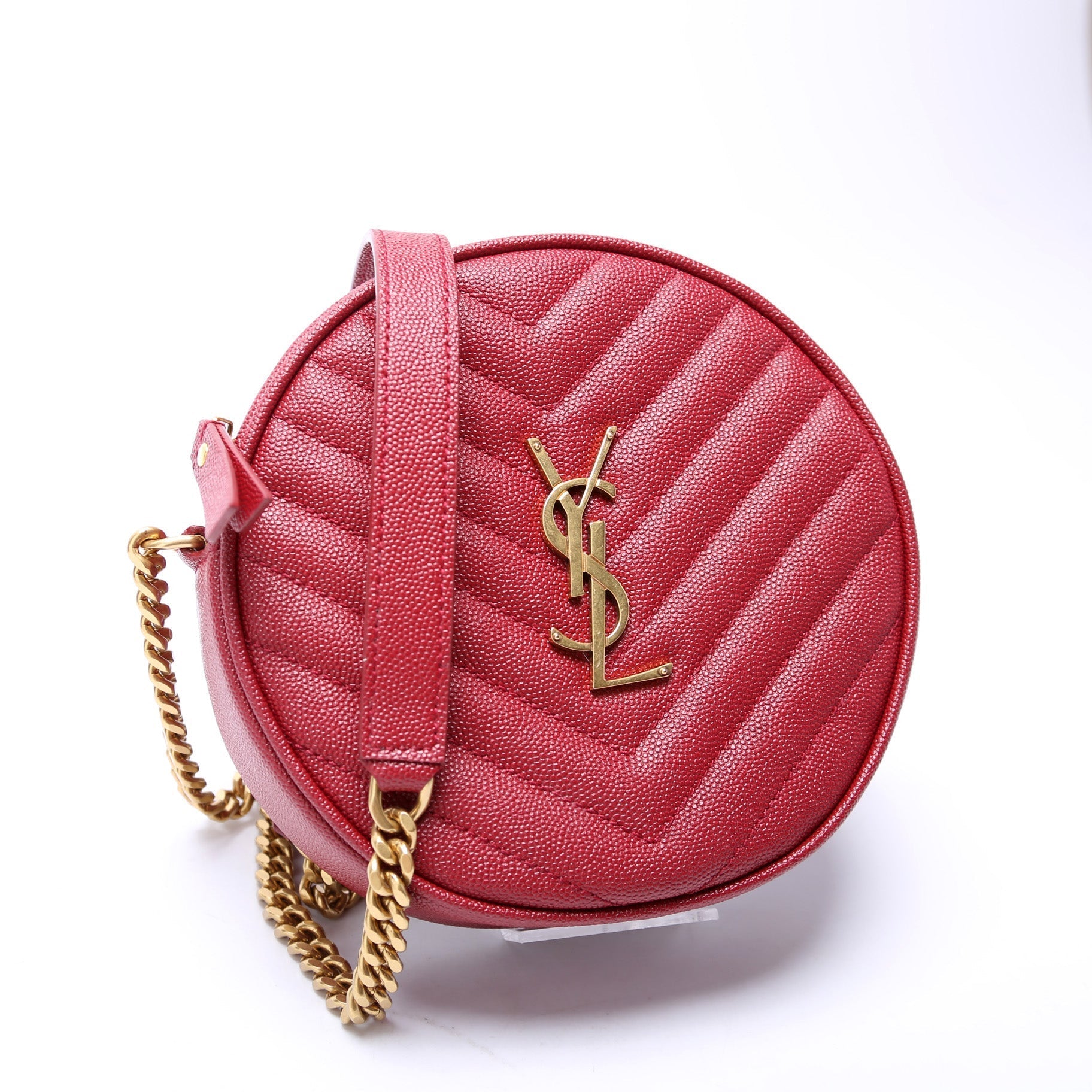 YSL Saint Laurent Saint Laurent Grain De Round Camera Bag Crossbody Bag