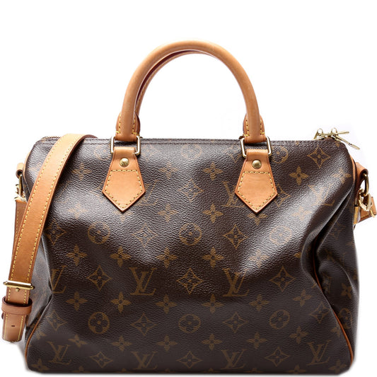 Louis Vuitton Speedy 30 Bandouliere Monogram Handbag Monogram 32