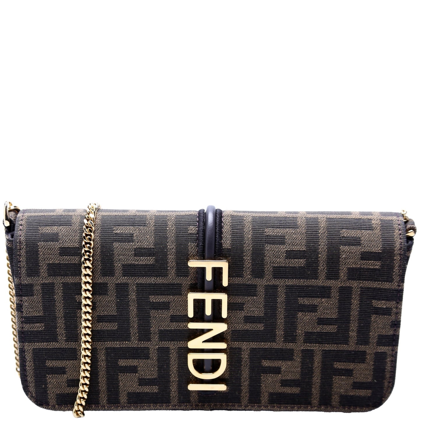 Fendi Ff Jacquardgraphy Wallet On Bag Chain Travel Bag