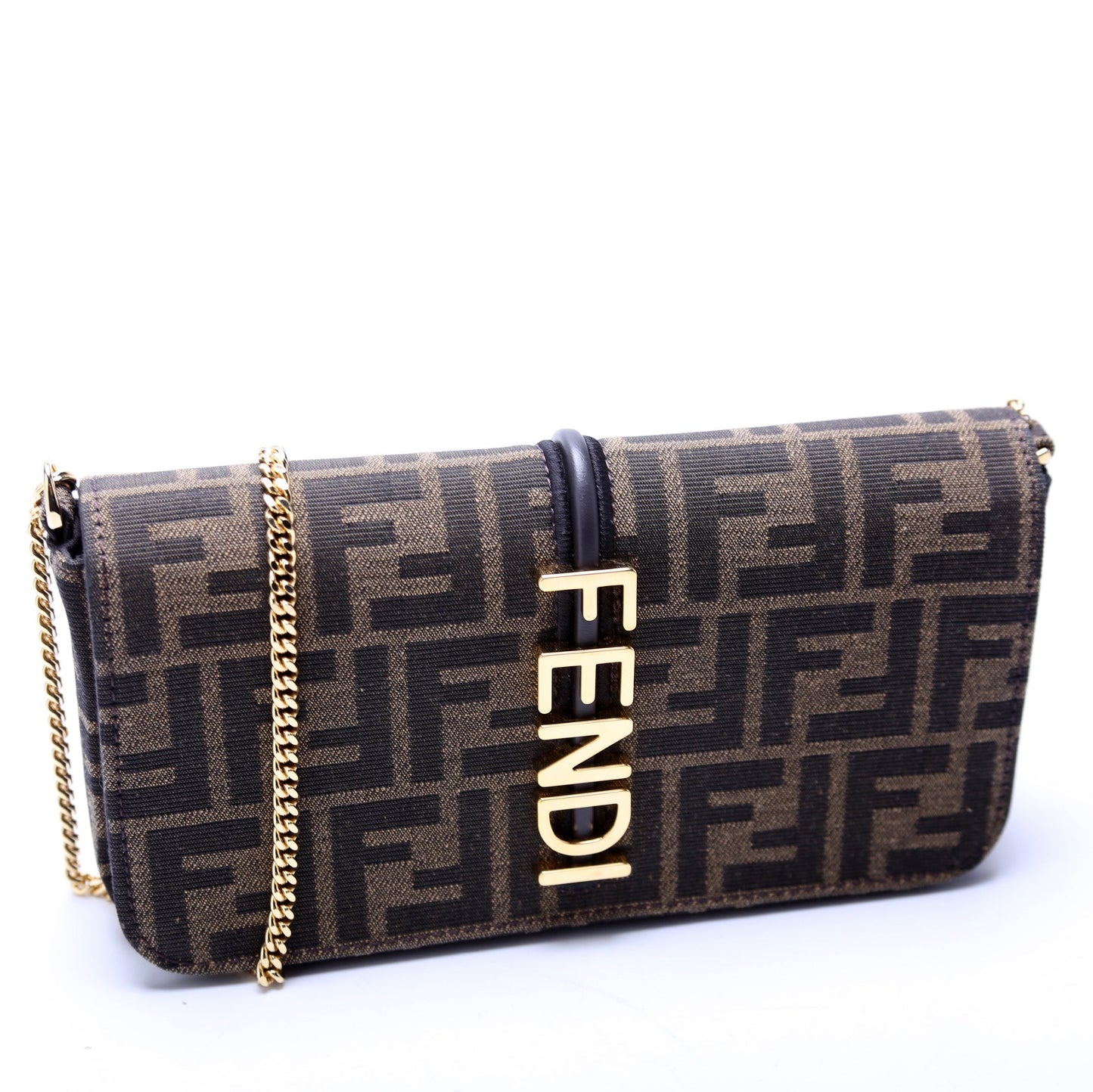 Fendi Ff Jacquardgraphy Wallet On Bag Chain Travel Bag