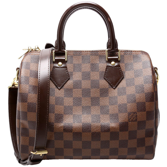 Louis Vuitton Speedy 25 Bandouliere Ebene Damier Handbag Ebene 14