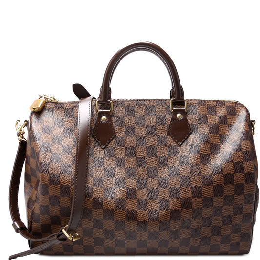 Louis Vuitton Speedy 35 Bandouliere Ebene Damier Handbag Ebene 12