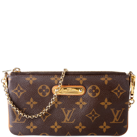 Louis Vuitton Pochette Milla MM Monogram Clutch Bag Monogram 8