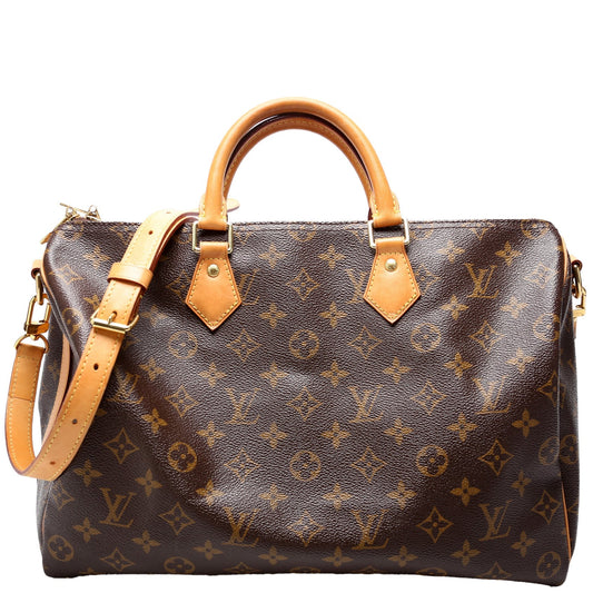 Louis Vuitton Speedy 35 Bandouliere Monogram Handbag Monogram 15