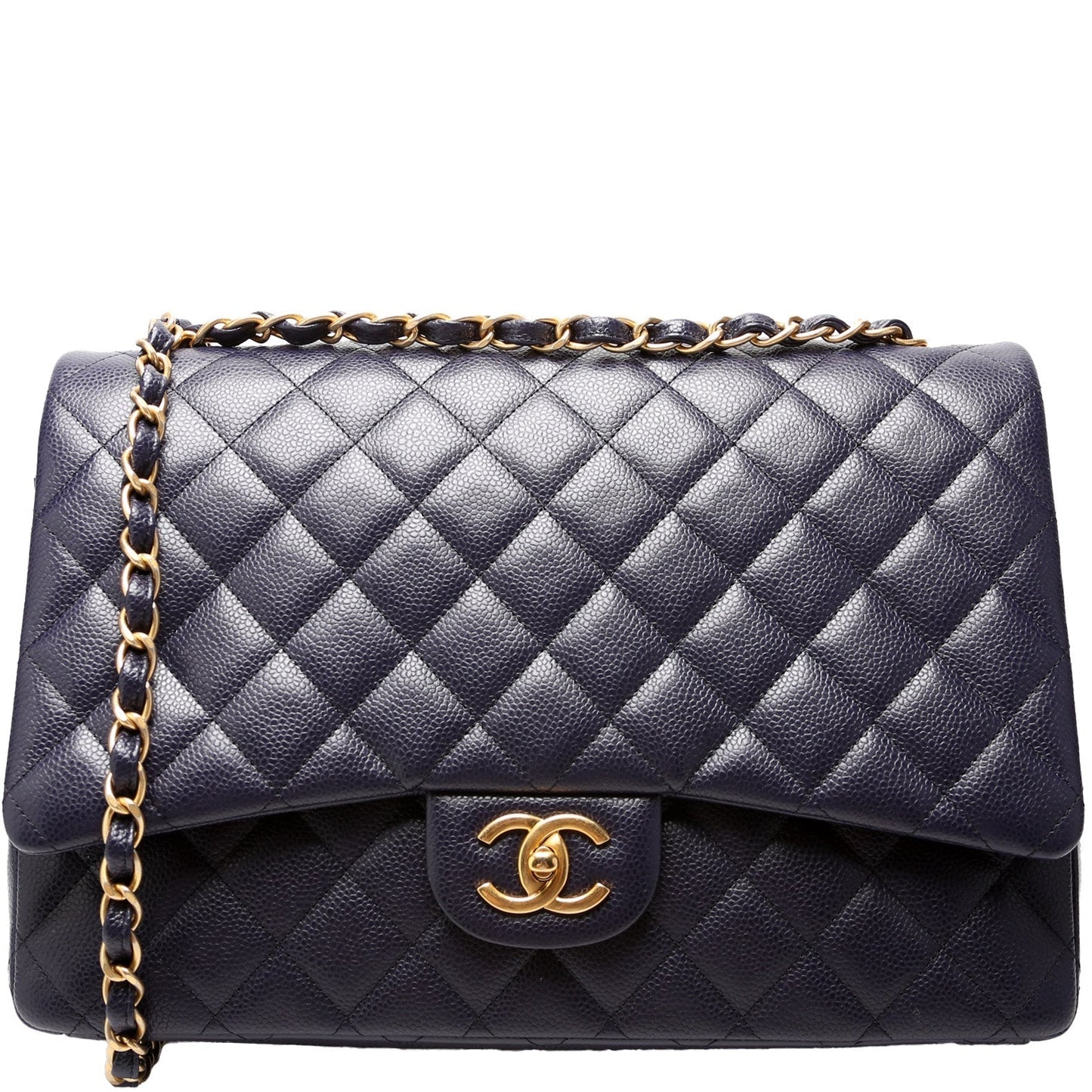 Chanel Classic Flap Maxi Caviar 21-24M Handbag