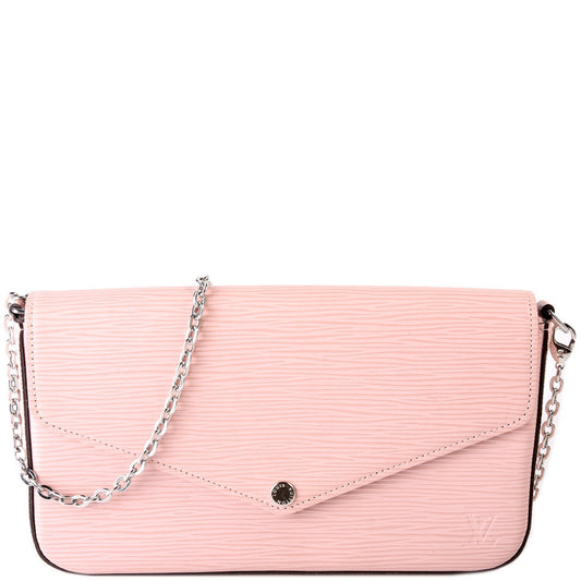 Louis Vuitton Pochette Felicie Epi Clutch Bag Epi 4