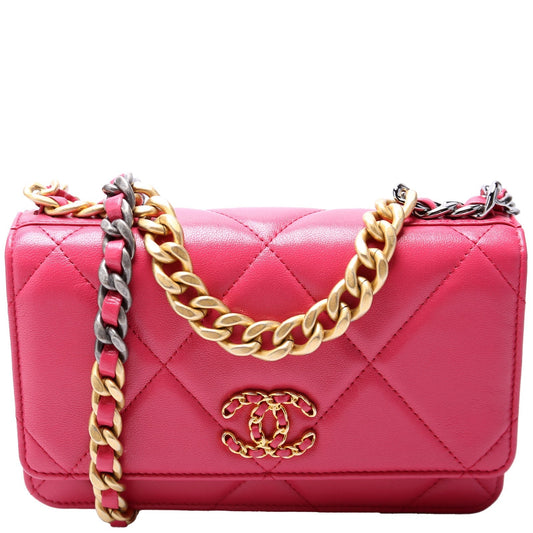 Chanel 19 WOC Quilted Lambskin 29M Clutch Bag