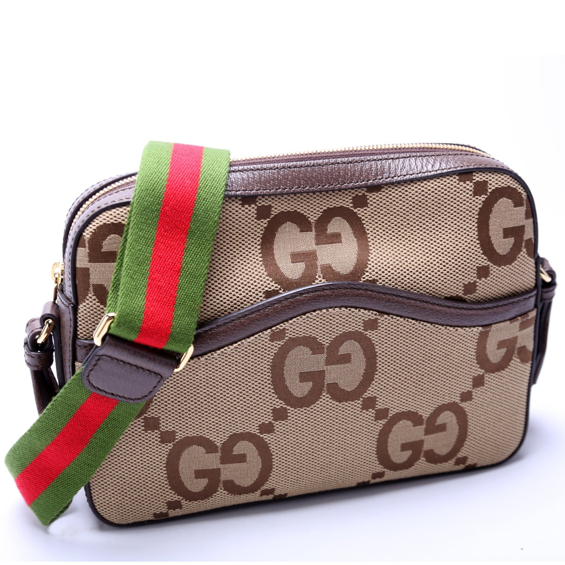 Gucci Jumbo GG Messenger Canvas Travel Bag