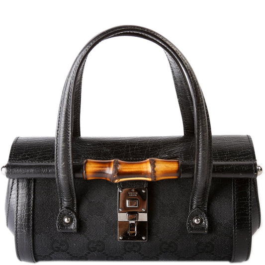 Gucci GG Bamboo Bullet Canvas Travel Bag