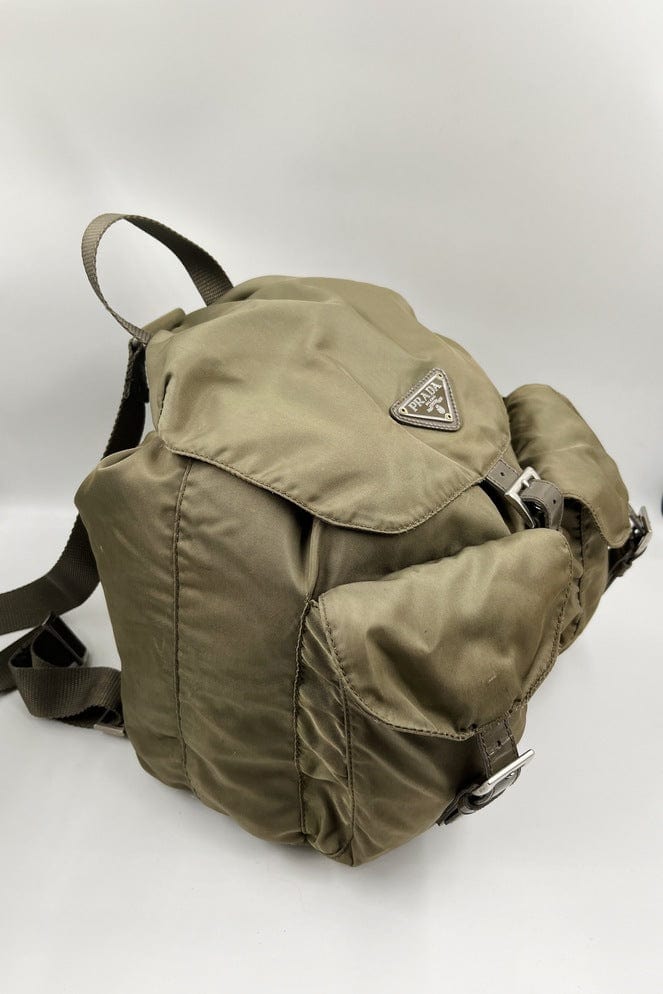 Prada Olive Backpack Nylon
