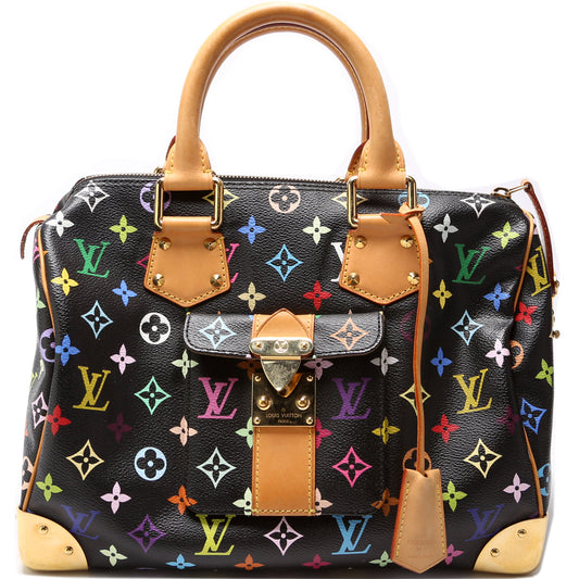 Louis Vuitton Speedy 30 Monogram Multicolor Handbag Monogram 7