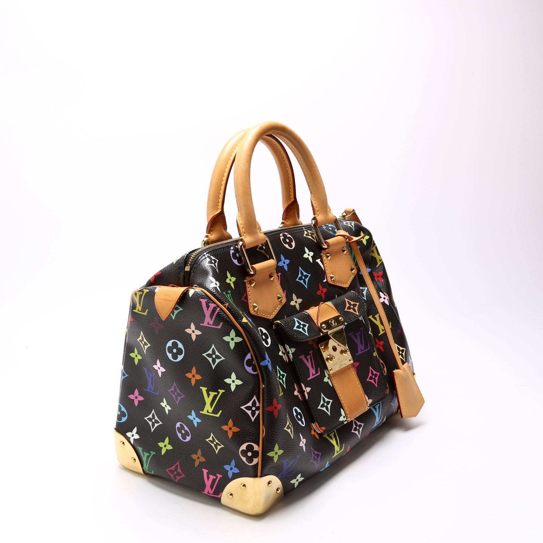 Louis Vuitton Speedy 30 Monogram Multicolor Handbag Monogram 7