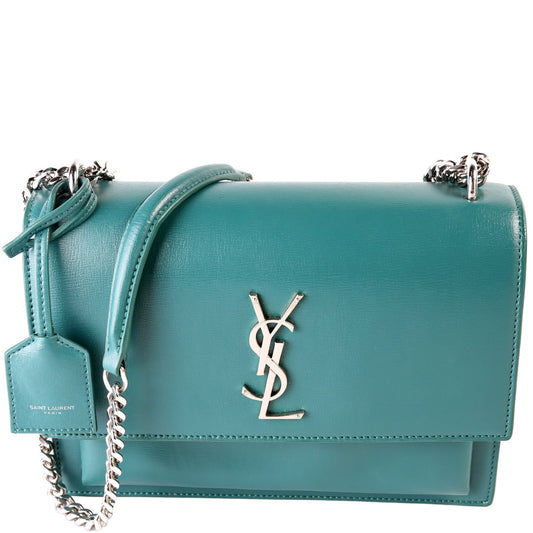 YSL Saint Laurent Sunset Smooth Bag Leather Medium Travel Bag