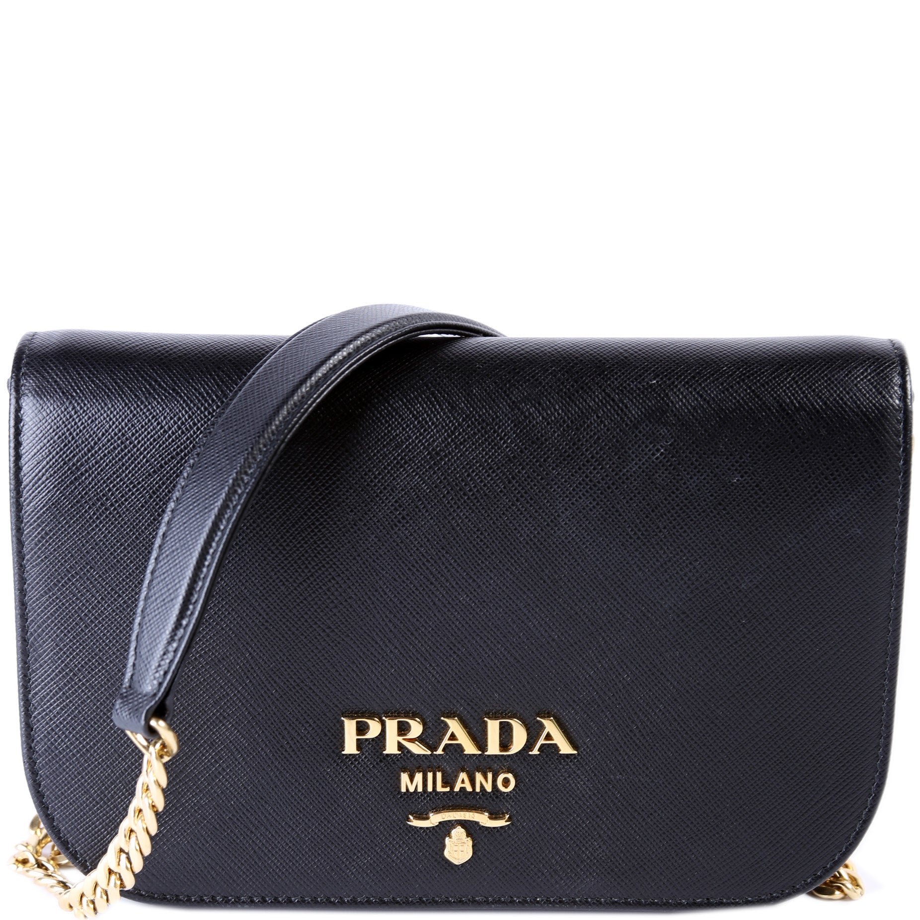 Prada Saffiano Lux Crossbody Bag Flap