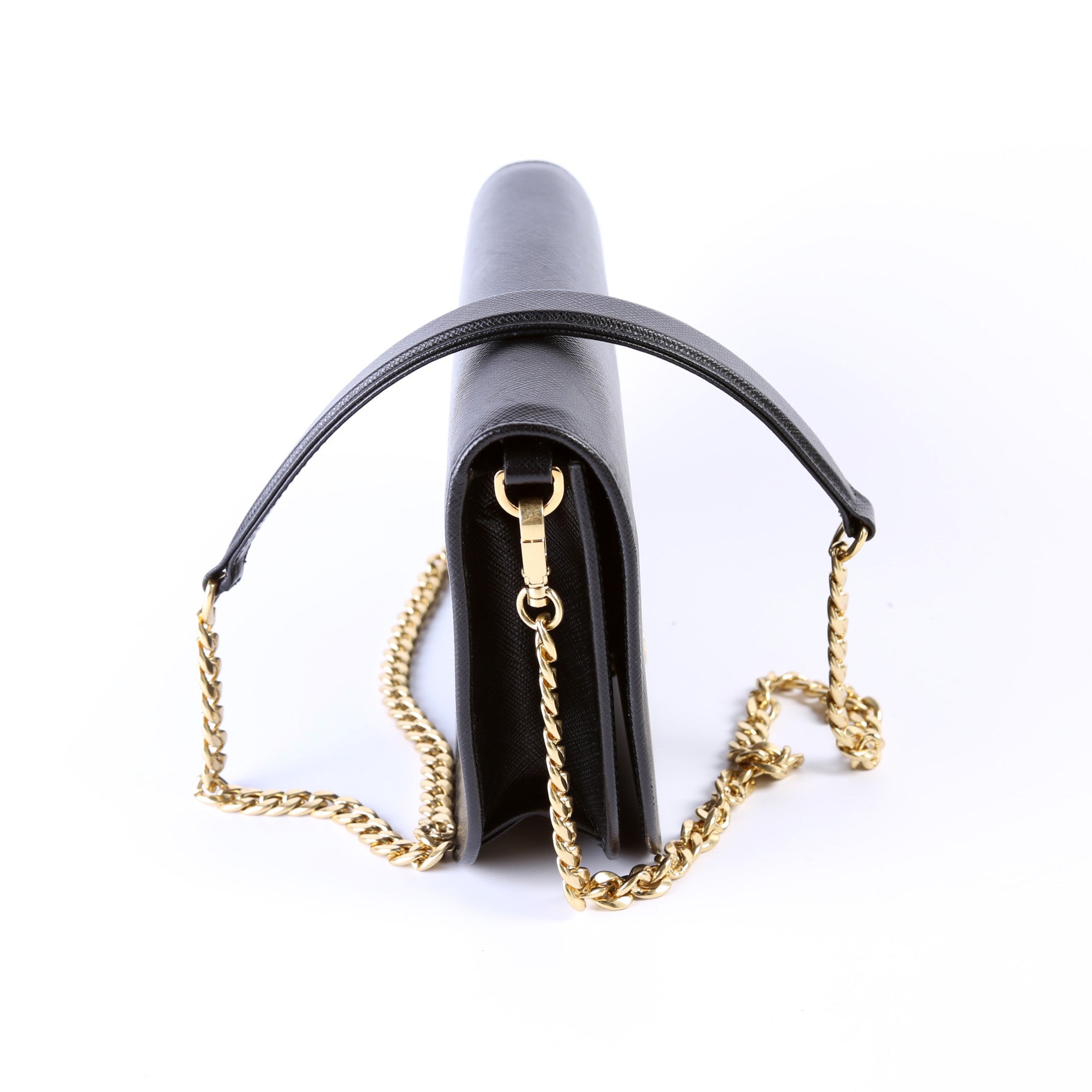 Prada Saffiano Lux Crossbody Bag Flap