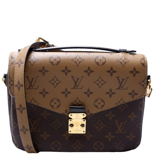 Louis Vuitton Pochette Metis Reverse Monogram Clutch Bag Monogram 12