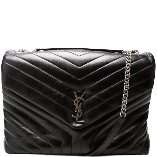 YSL Saint Laurent Loulou Satchel Bag Large