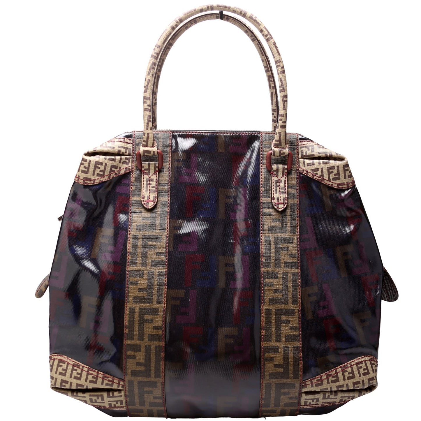 Fendi 8Bl096 Spalmati Mix Tote Bag Large