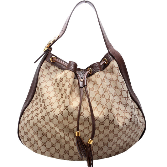 Gucci GG Interlocking Icon Drawstring Canvas Jewelry