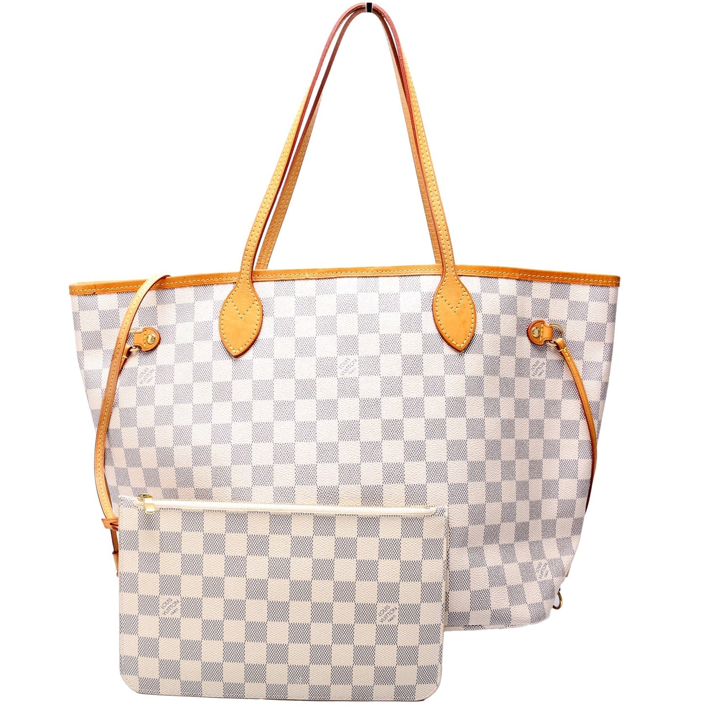 Louis Vuitton Neverfull MM Azur Damier Wallet Case Azur 3