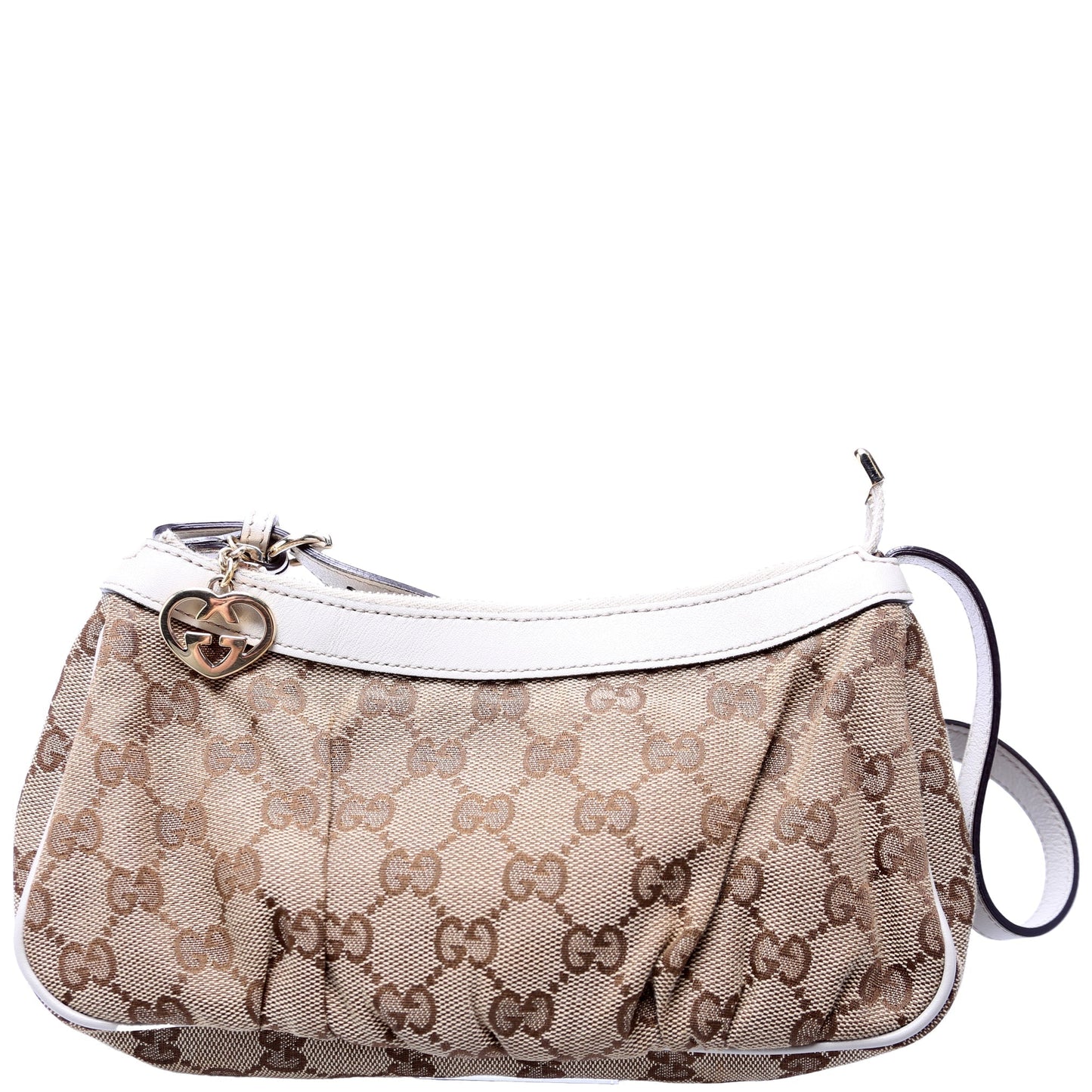 Gucci Lovely Heart Charm Pochette Travel Bag