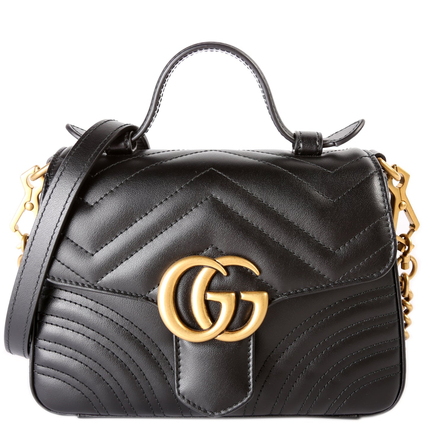 Gucci Marmont Mini Top Handle Travel Bag Handle 3