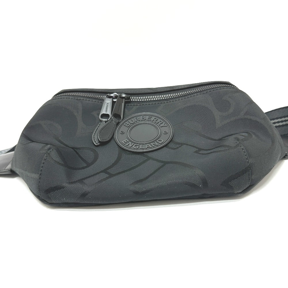 Burberry Waist Bag Canvas Black Travel Bag