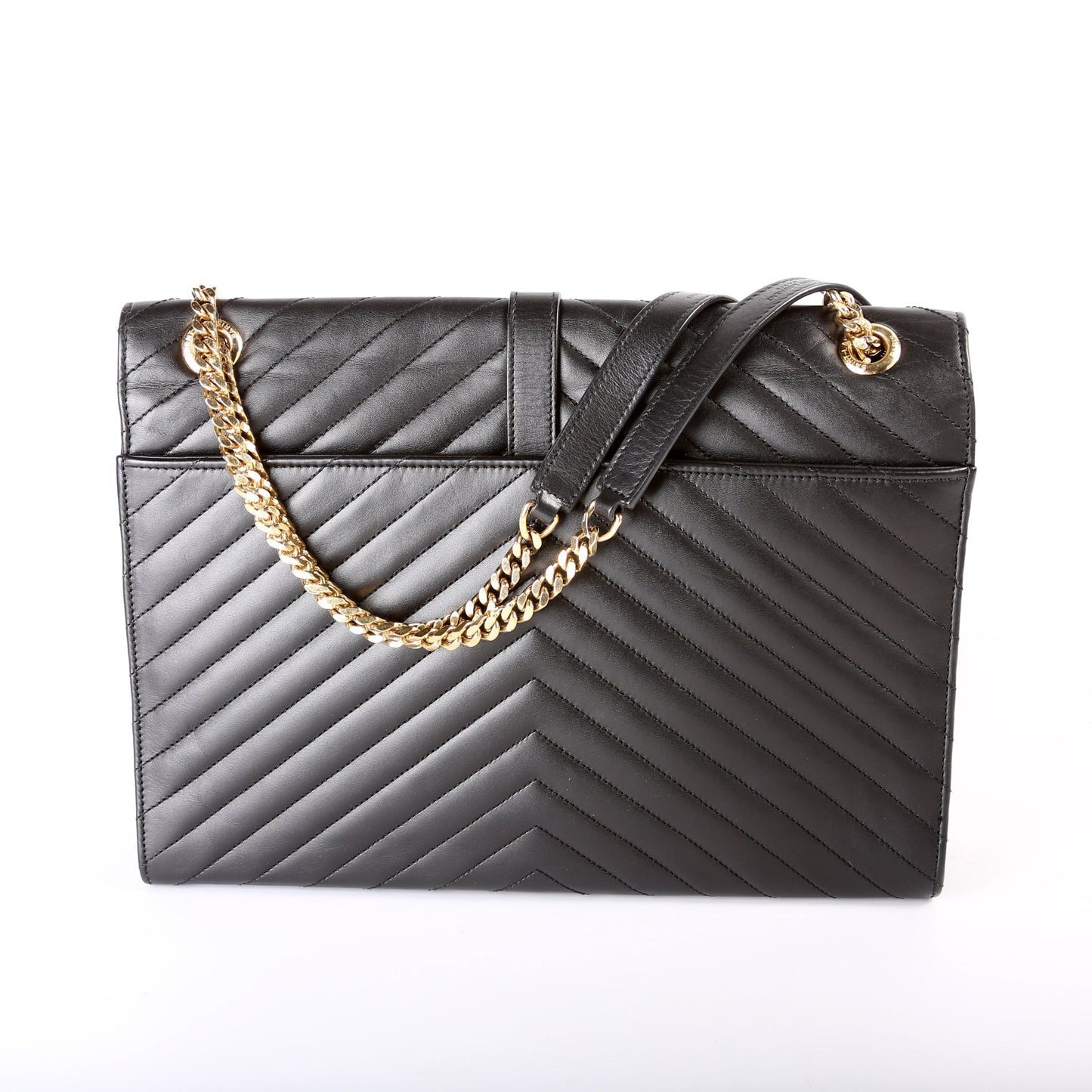 YSL Saint Laurent Saint Laurent Envelope Chevron Bag Large Travel Bag