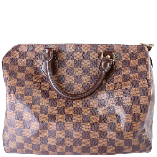 Louis Vuitton Speedy 30 Ebene Damier Handbag Ebene 36
