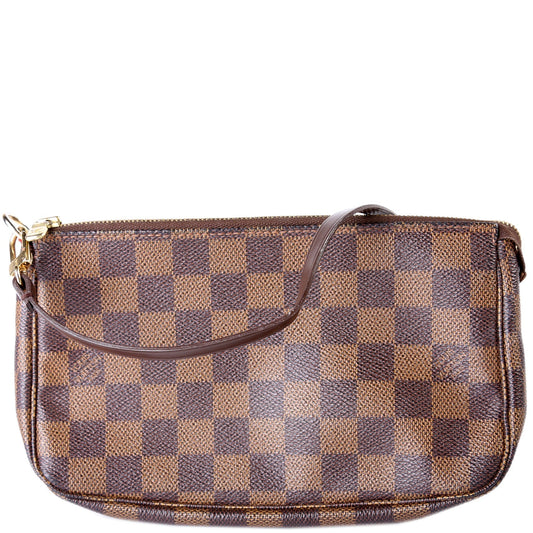 Louis Vuitton Pochette Accessories Ebene Damier Clutch Bag Ebene 9