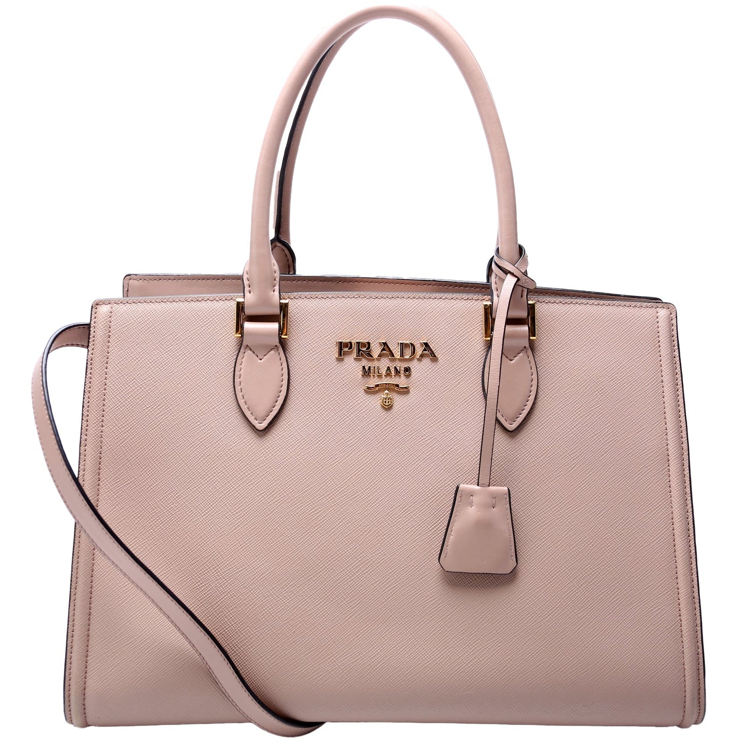Prada Saffiano Lux Satchel Bag Large Travel Bag