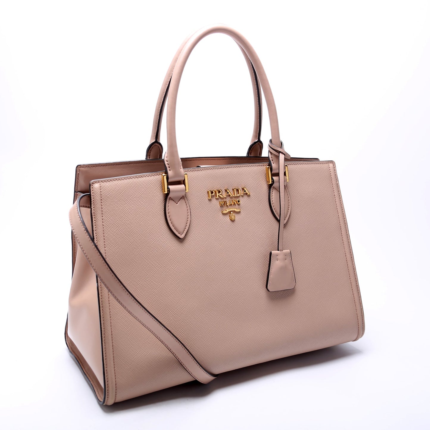 Prada Saffiano Lux Satchel Bag Large Travel Bag
