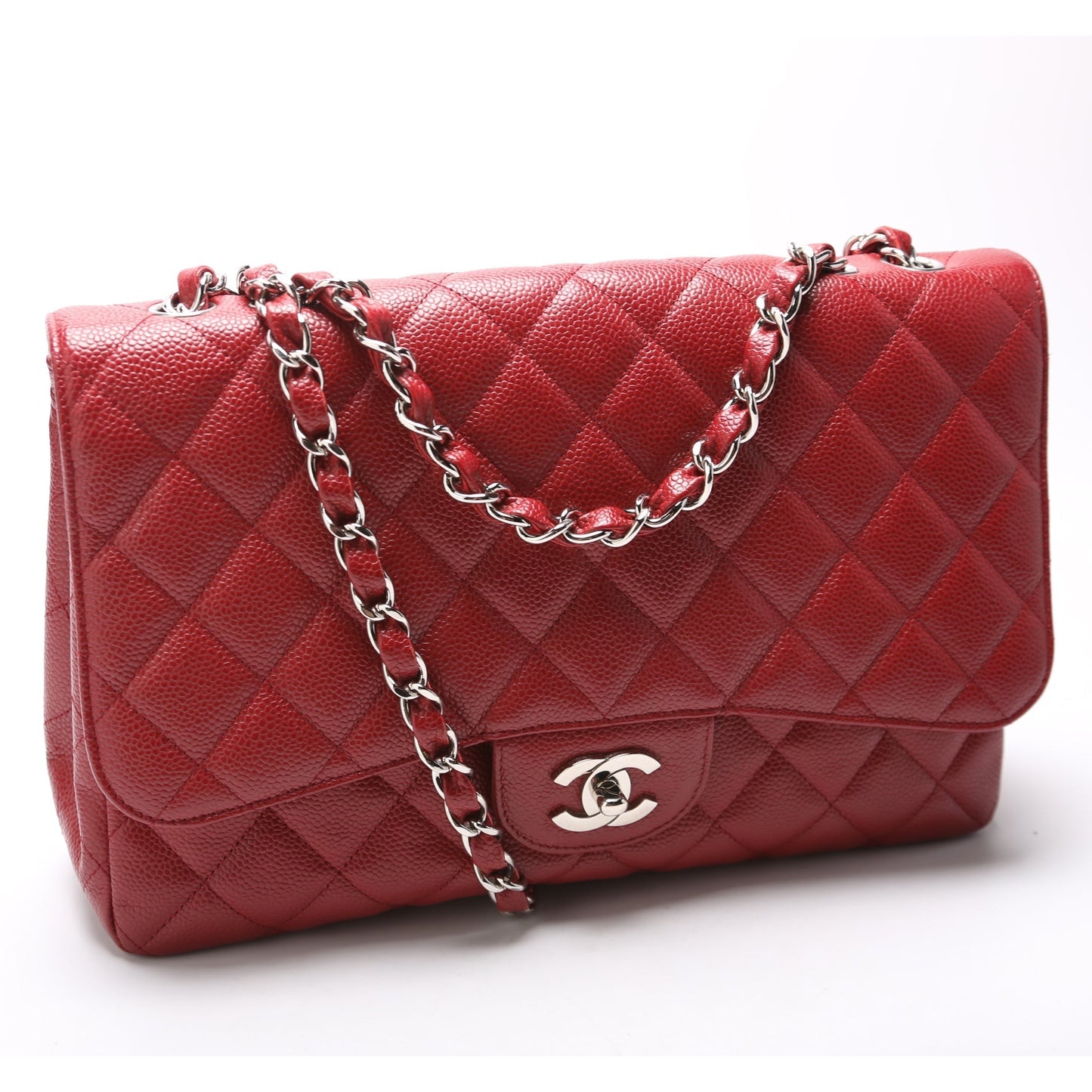 Chanel Classic Flap Jumbo Caviar 10-13M Handbag 13M 1