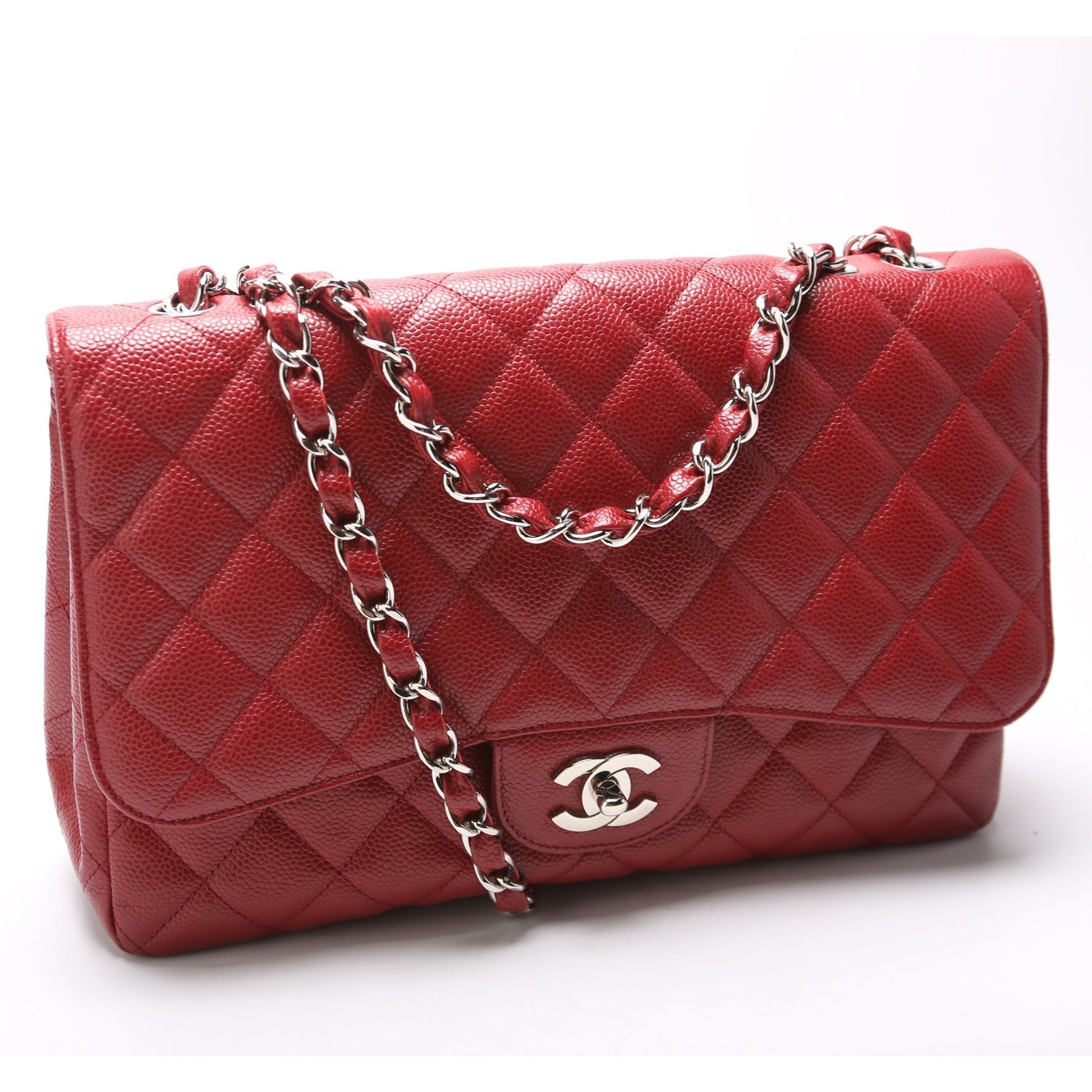 Chanel Classic Flap Jumbo Caviar 10-13M Handbag 13M 1